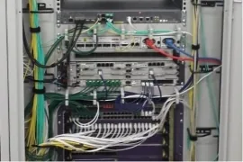 Network cabinet with active network equipment